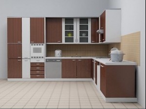 kitchen wenge Modelo 3D