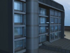 modern office building 3D Модель