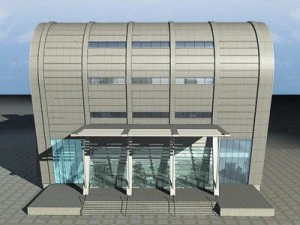 modern office building 3D Model