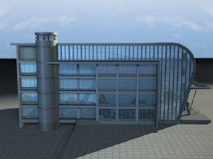 modern office building 3D Model