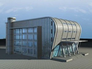 modern office building 3D Model