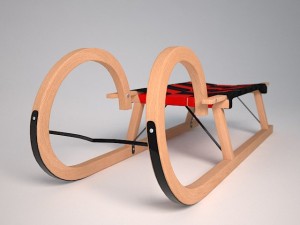 horned woven seat sled Modelo 3D