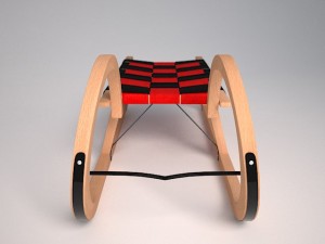 horned woven seat sled Modelo 3D