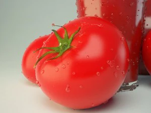 tomatoes and tomato juice 3D Model