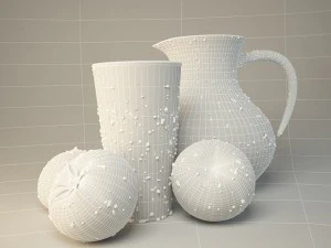 tomatoes and tomato juice 3D Model