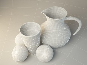 tomatoes and tomato juice Model 3D