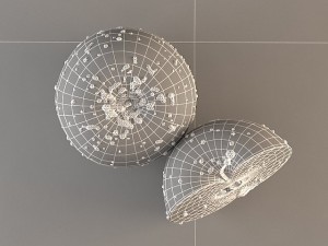 one red apple and a half 3D Model