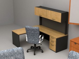 full set of office furniture 3D मॉडल