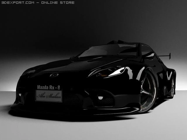 mazda rx8 3D Model .c4d .max .obj .3ds .fbx .stl .blend 