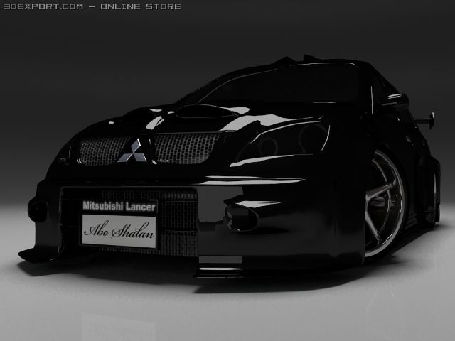 lancer 3D Model .c4d .max .obj .3ds .fbx .stl .blend 