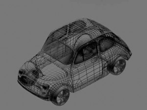 fiat 500 Modello 3D