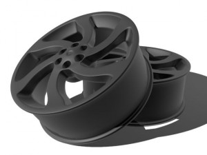 car rim spiral 3D-Modell