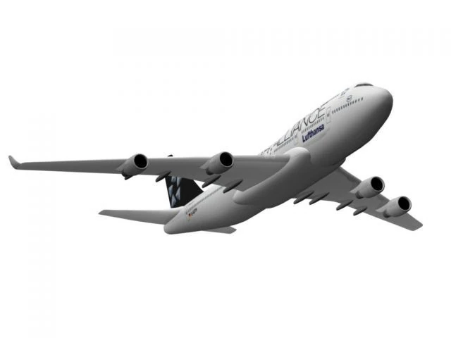 b747 400 Modelo 3D .c4d .max .obj .3ds .fbx .stl .blend 