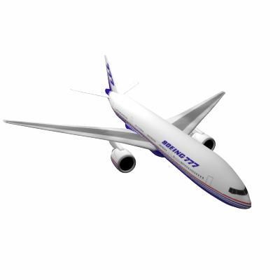 b777 200 3D Model .c4d .max .obj .3ds .fbx .stl .blend 