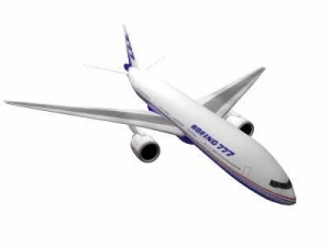 b777 200 Modèle 3D