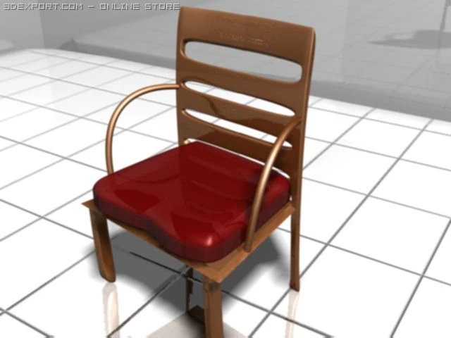 chair 3D Model .c4d .max .obj .3ds .fbx .stl .blend 