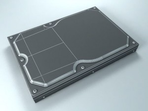hard drive 3D 모델