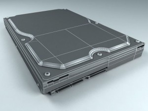 hard drive 3D 모델