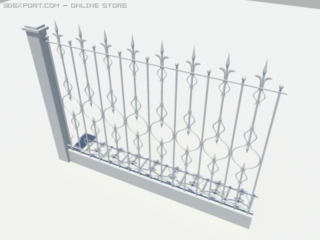 fence 3D Model .c4d .max .obj .3ds .fbx .stl .blend