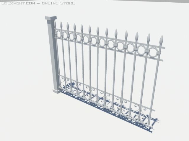 fence2 3D Model .c4d .max .obj .3ds .fbx .stl .blend 