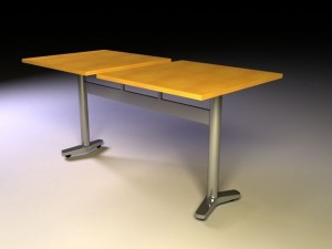 double surfaced table Modelo 3D