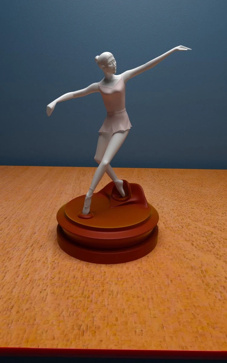 balet 3D Model .c4d .max .obj .3ds .fbx .stl .blend 