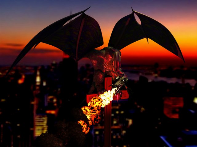 dragon 3Dモデル .c4d .max .obj .3ds .fbx .stl .blend 
