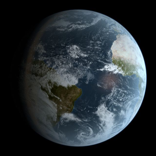 photorealistic earth 16k 3D Model .c4d .max .obj .3ds .fbx .stl .blend 