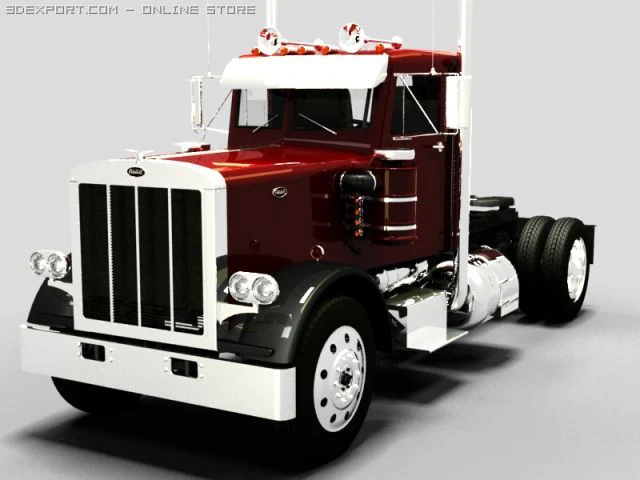 peterbilt 289 3D Model .c4d .max .obj .3ds .fbx .stl .blend 
