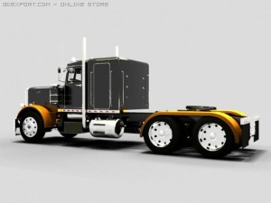 peterbilt 359 Modèle 3D
