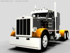 peterbilt 359 Modèle 3D