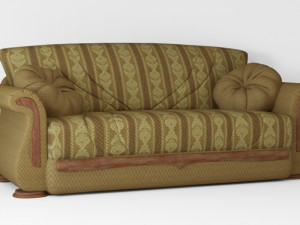 couch7 brown Modèle 3D