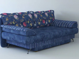 kanapa2niebieska Model 3D