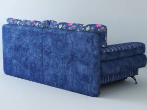 kanapa2niebieska Model 3D