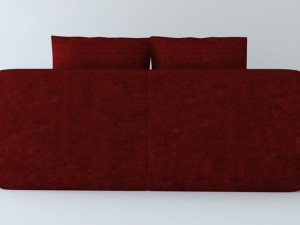 couch3red 3Dモデル