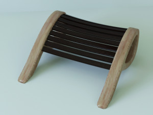 chair with ottoman Modèle 3D