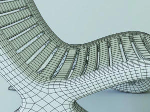 chair with ottoman 3D Model
