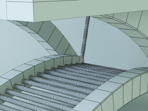 table with glas Modelo 3D