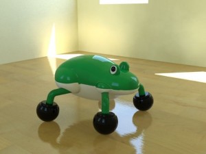 massager frog Model 3D