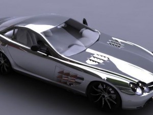 mercedes mclaren slr 3D Model