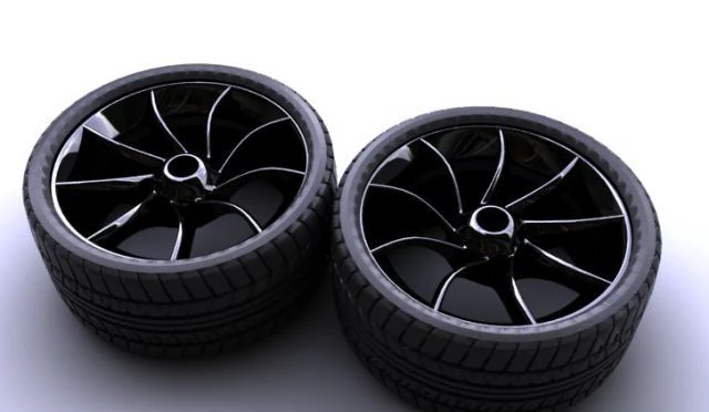 wheels tire 3D Model .c4d .max .obj .3ds .fbx .stl .blend 