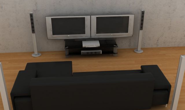 living room Modello 3D .c4d .max .obj .3ds .fbx .stl .blend