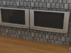 living room Modello 3D