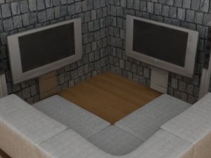 living room Modello 3D