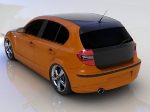 bmw serie 1 3D Модель
