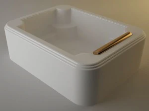 afia 2 x 15 with gold 3D Model