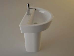 lavabo arq 750 mm 3D Model