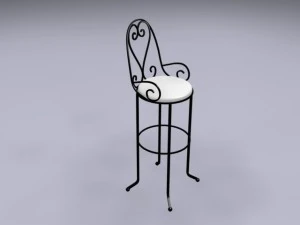 बार स्टूल मोरक्कन शैली 3D मॉडल