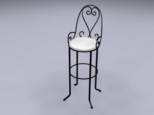 bar stool moroccan style 3D Модель