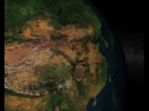 earth n moon model 3D Model